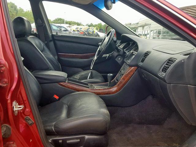 19UUA5678YA039281 - 2000 ACURA 3.2TL RED photo 5