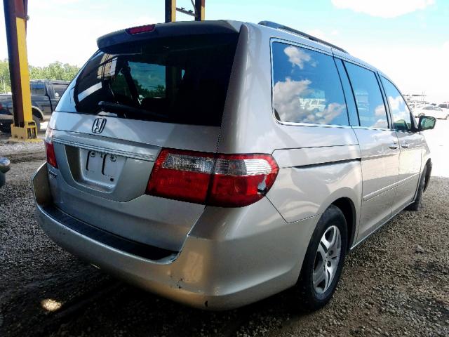 5FNRL38757B405056 - 2007 HONDA ODYSSEY EX SILVER photo 4