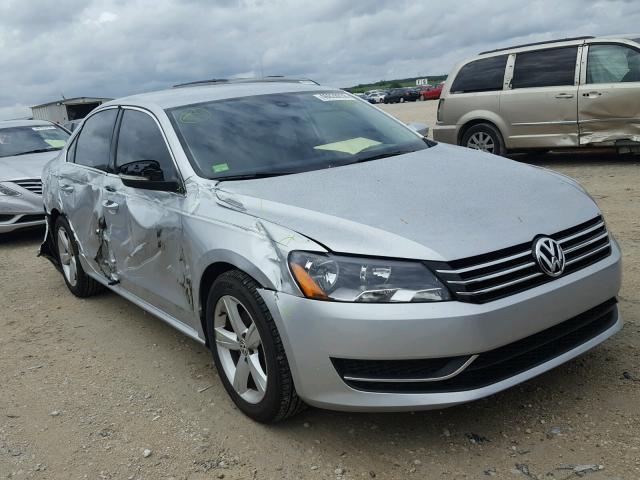 1VWBP7A38EC002801 - 2014 VOLKSWAGEN PASSAT SE SILVER photo 1