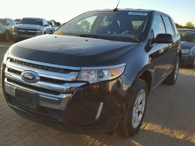 2FMDK3JC6DBB83538 - 2013 FORD EDGE SEL BLACK photo 2