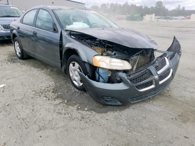 1B3EL36X54N193615 - 2004 DODGE STRATUS SE GRAY photo 1