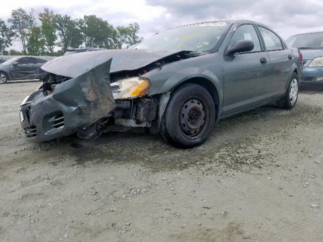 1B3EL36X54N193615 - 2004 DODGE STRATUS SE GRAY photo 2