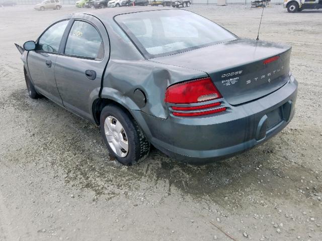 1B3EL36X54N193615 - 2004 DODGE STRATUS SE GRAY photo 3