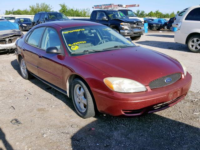 1FAFP532X5A199730 - 2005 FORD TAURUS MAROON photo 1