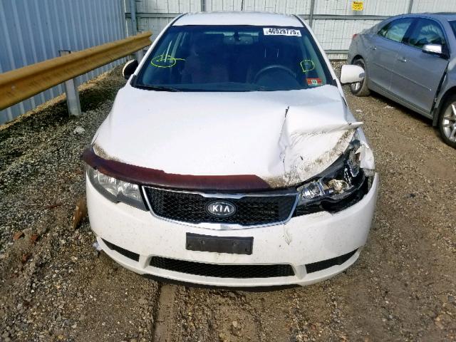 KNAFU4A22A5100835 - 2010 KIA FORTE EX WHITE photo 7