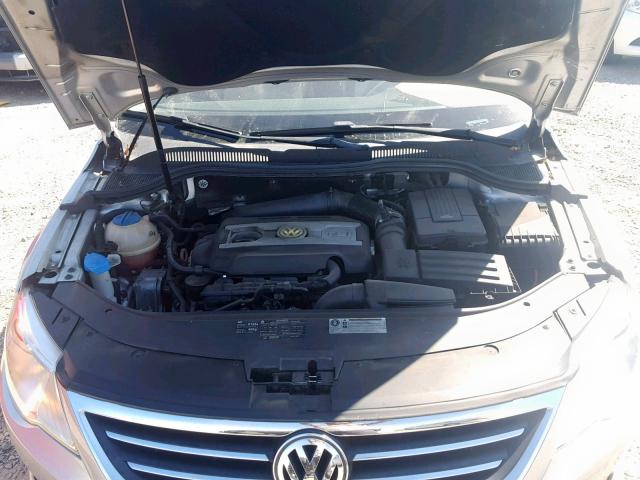 WVWHL7AN8AE508945 - 2010 VOLKSWAGEN CC LUXURY GRAY photo 7