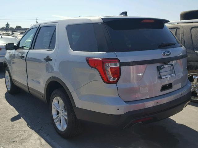 1FM5K8AR9HGB82985 - 2017 FORD EXPLORER P SILVER photo 3