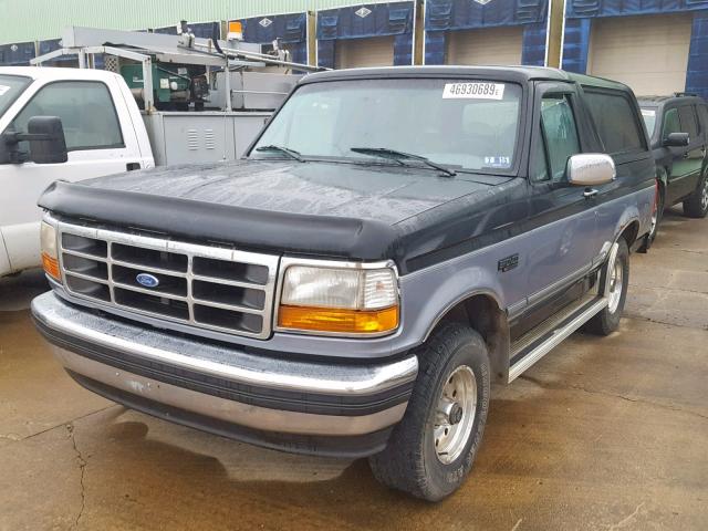 1FMEU15N2SLB73617 - 1995 FORD BRONCO U10 BLACK photo 2