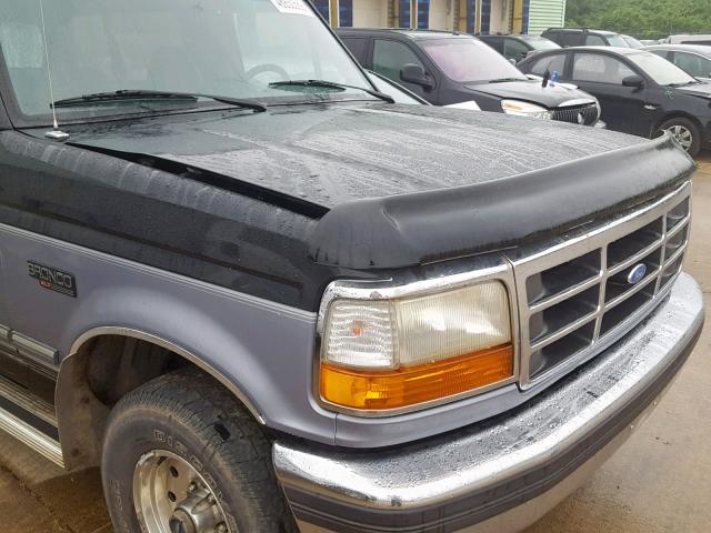 1FMEU15N2SLB73617 - 1995 FORD BRONCO U10 BLACK photo 9