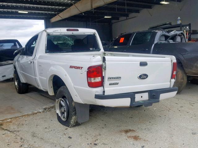 1FTYR10U86PA69455 - 2006 FORD RANGER WHITE photo 3