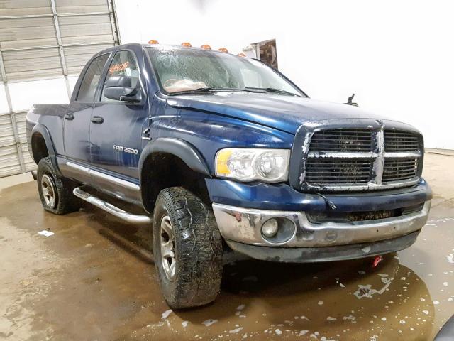 3D7KU28C54G239056 - 2004 DODGE RAM 2500 S Կապույտ լուսանկար 1