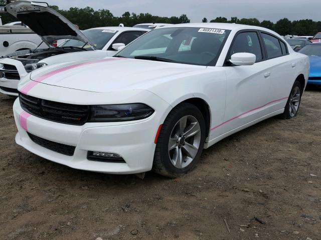 2C3CDXHG3GH227995 - 2016 DODGE CHARGER SX WHITE photo 2