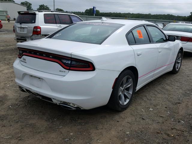 2C3CDXHG3GH227995 - 2016 DODGE CHARGER SX WHITE photo 4