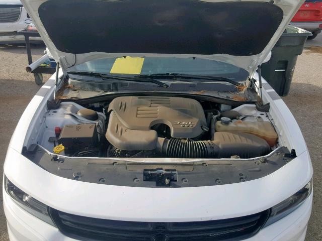 2C3CDXHGXHH524246 - 2017 DODGE CHARGER SX WHITE photo 7