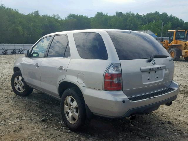 2HNYD18225H513511 - 2005 ACURA MDX SILVER photo 3