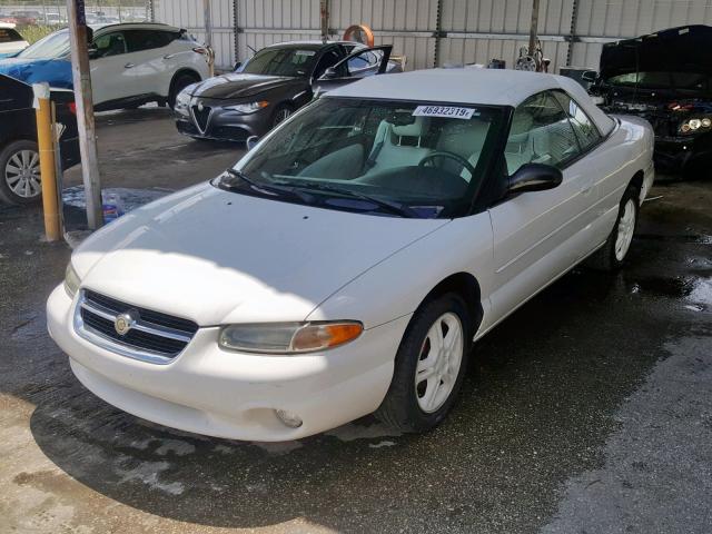 3C3EL45H8VT590479 - 1997 CHRYSLER SEBRING JX WHITE photo 2