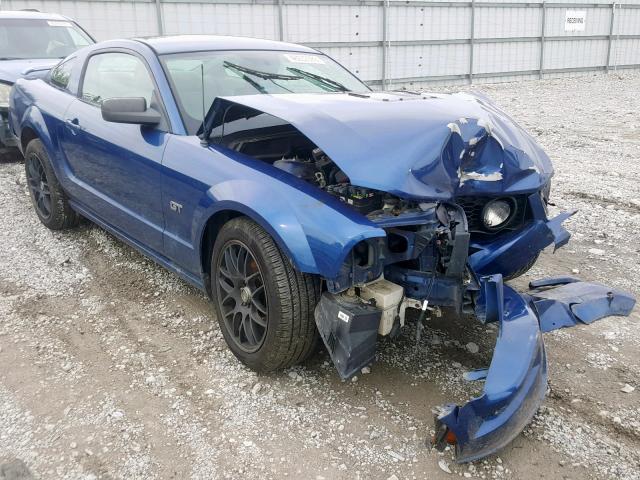 1ZVFT82H975203028 - 2007 FORD MUSTANG GT BLUE photo 1