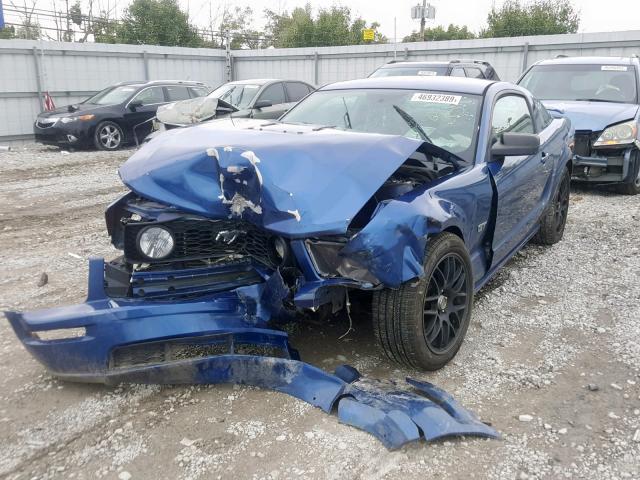 1ZVFT82H975203028 - 2007 FORD MUSTANG GT BLUE photo 2