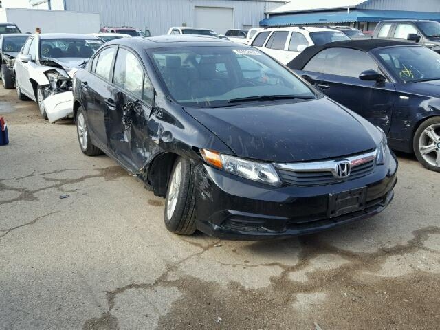 19XFB2F97CE095870 - 2012 HONDA CIVIC EXL BLACK photo 1