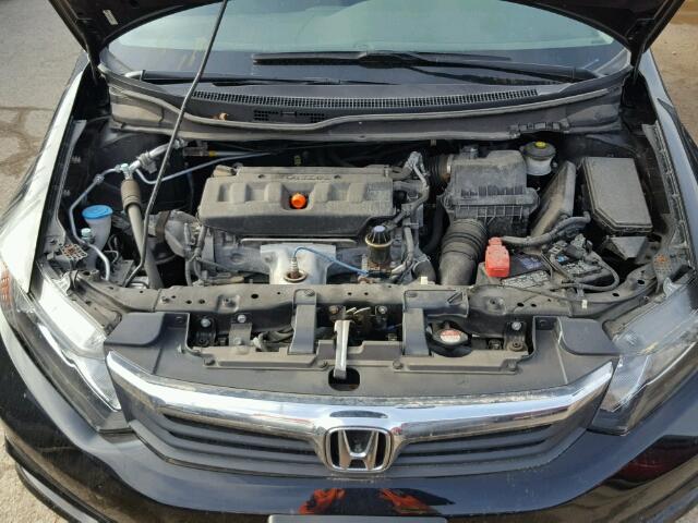 19XFB2F97CE095870 - 2012 HONDA CIVIC EXL BLACK photo 7