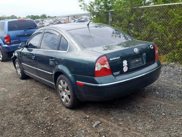 WVWAD63B45P010134 - 2005 VOLKSWAGEN PASSAT GLS GREEN photo 3