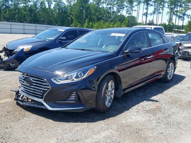 5NPE34AF1JH689915 - 2018 HYUNDAI SONATA SPO BLACK photo 2