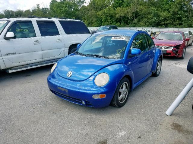 3VWCA21C4XM403627 - 1999 VOLKSWAGEN NEW BEETLE 蓝色 照片 2