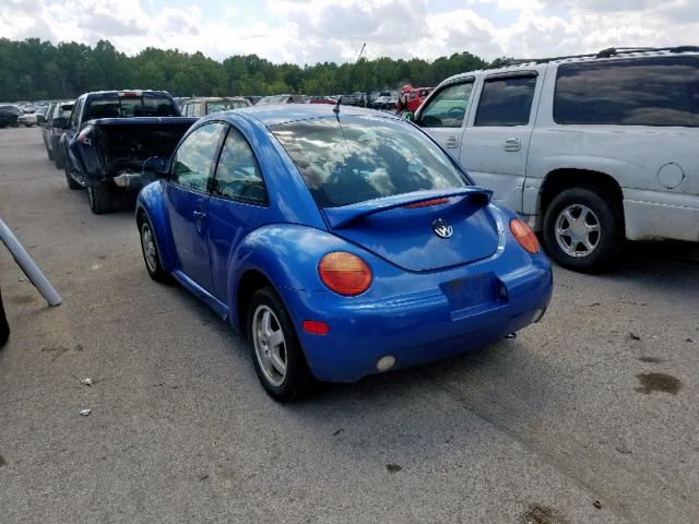 3VWCA21C4XM403627 - 1999 VOLKSWAGEN NEW BEETLE 蓝色 照片 3