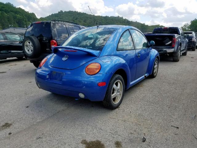 3VWCA21C4XM403627 - 1999 VOLKSWAGEN NEW BEETLE 蓝色 照片 4