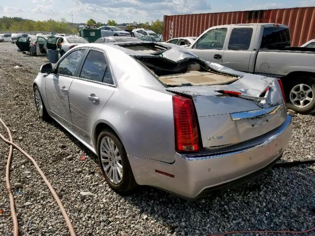 1G6DK5EY4B0102172 - 2011 CADILLAC CTS PERFOR SILVER photo 3