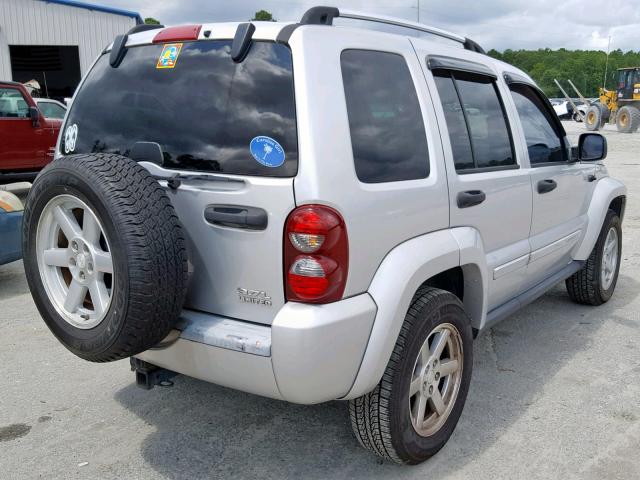 1J4GL58K15W706773 - 2005 JEEP LIBERTY LI SILVER photo 4