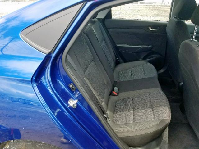 3KPC24A30KE050494 - 2019 HYUNDAI ACCENT SE BLUE photo 6