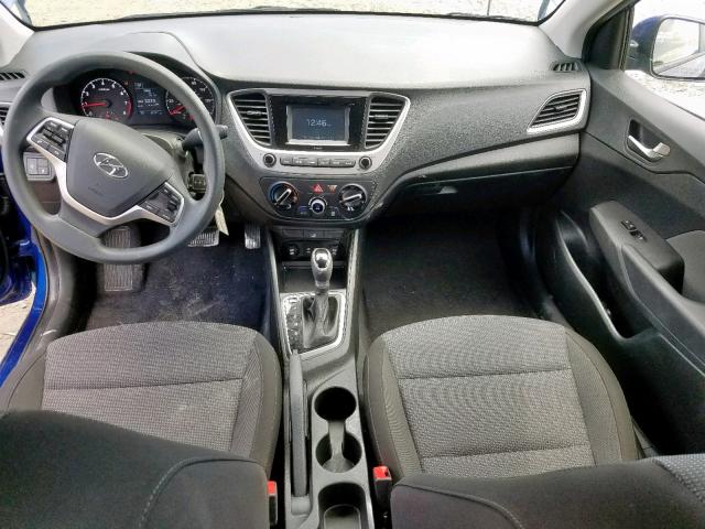 3KPC24A30KE050494 - 2019 HYUNDAI ACCENT SE BLUE photo 9