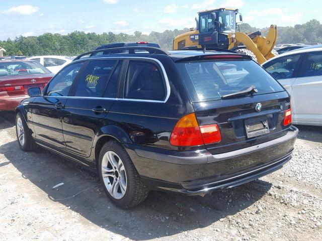 WBAAW33481ET41103 - 2001 BMW 325IT BLACK photo 3