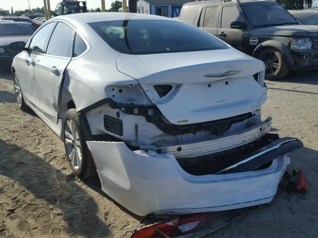 1C3CCCAB4FN570153 - 2015 CHRYSLER 200 LIMITE WHITE photo 3