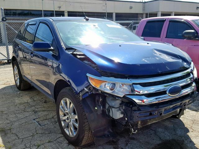 2FMDK3KC5BBB26243 - 2011 FORD EDGE LIMIT BLUE photo 1