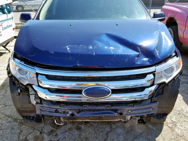 2FMDK3KC5BBB26243 - 2011 FORD EDGE LIMIT BLUE photo 9