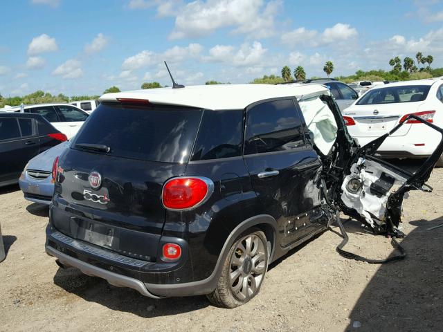 ZFBCFADH0EZ025228 - 2014 FIAT 500L TREKK BLACK photo 4