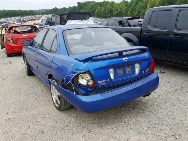 3N1AB51D16L534944 - 2006 NISSAN SENTRA SE- BLUE photo 3