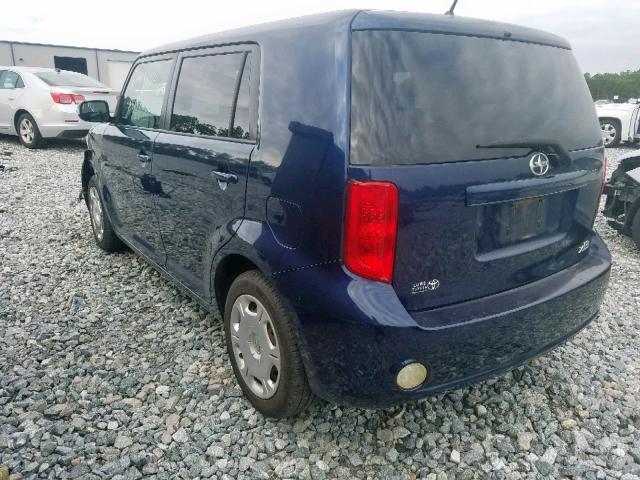 JTLKE50EX81037635 - 2008 TOYOTA SCION XB ლურჯი ფოტო 3