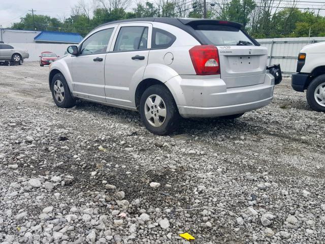 1B3HB28B18D646619 - 2008 DODGE CALIBER SILVER photo 3