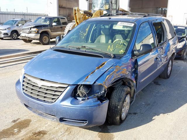 2A4GP54LX7R235785 - 2007 CHRYSLER TOWN & COU BLUE photo 2