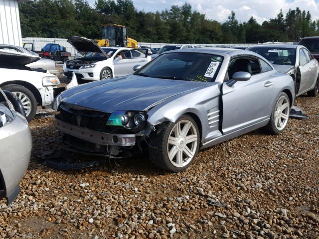 1C3AN69L04X000412 - 2004 CHRYSLER CROSSFIRE SILVER photo 2