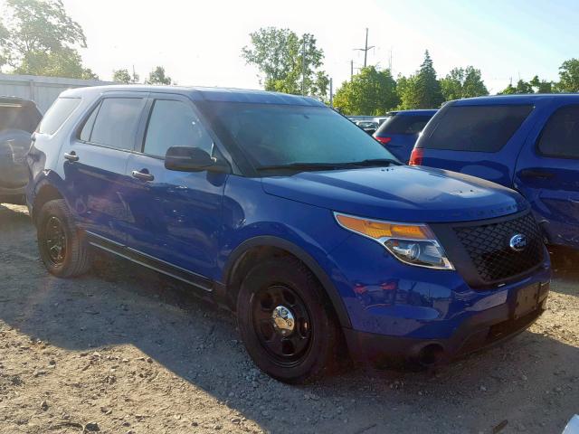 1FM5K8AT7EGC50143 - 2014 FORD EXPLORER P BLUE photo 1