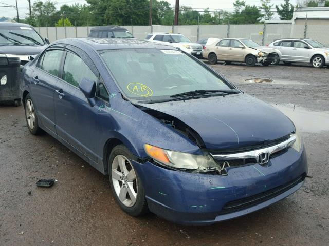 2HGFA16928H523581 - 2008 HONDA CIVIC EXL BLUE photo 1