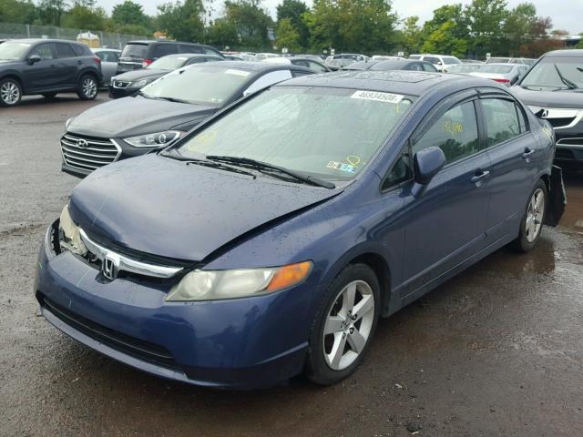 2HGFA16928H523581 - 2008 HONDA CIVIC EXL BLUE photo 2