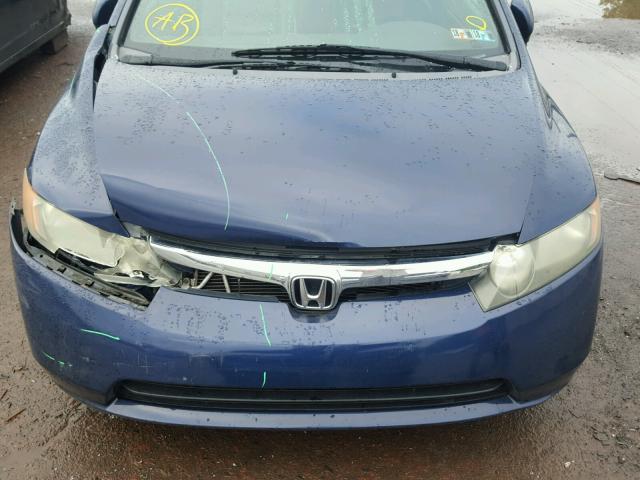 2HGFA16928H523581 - 2008 HONDA CIVIC EXL BLUE photo 9