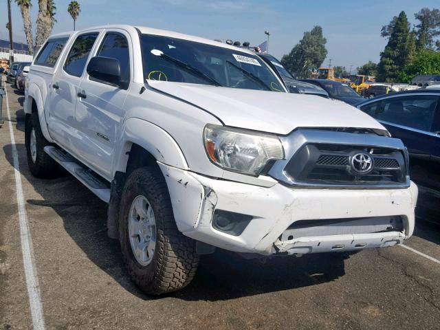 5TFJX4GN5DX023912 - 2013 TOYOTA TACOMA DOU WHITE photo 1