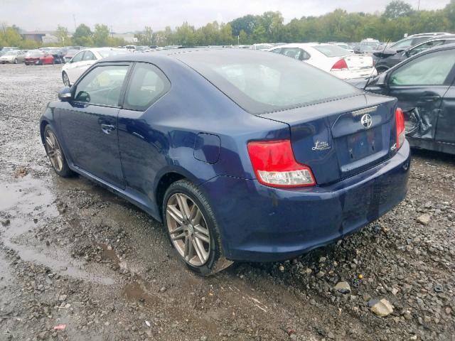 JTKJF5C73B3004157 - 2011 TOYOTA SCION TC ლურჯი ფოტო 3
