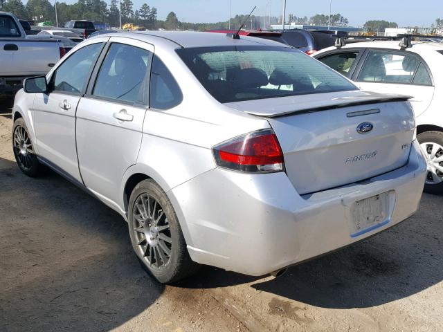 1FAHP3GN6BW184755 - 2011 FORD FOCUS SES SILVER photo 3